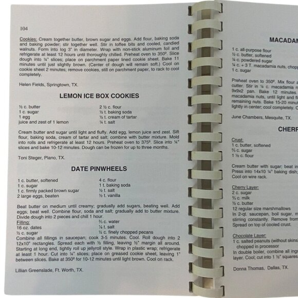 State Fair Of Texas 2006 Cookbook - Prize Winning Recipes Spiral Bound - Picture 8 of 10